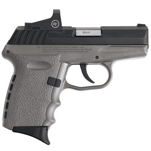 SCCY 9mm Pistol Sniper Grey Frame w/ CT Red Dot SCCY 9mm Pistol Sniper Grey Frame w/ CT Red Dot