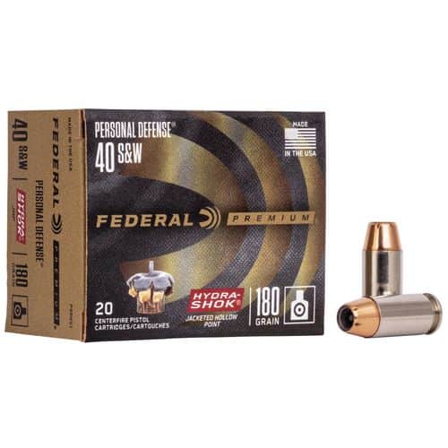 Federal 40 S&W Hydra-Shok 180 gr JHP - 20rd Federal 40 S&W Hydra-Shok 180 gr JHP - 20rd
