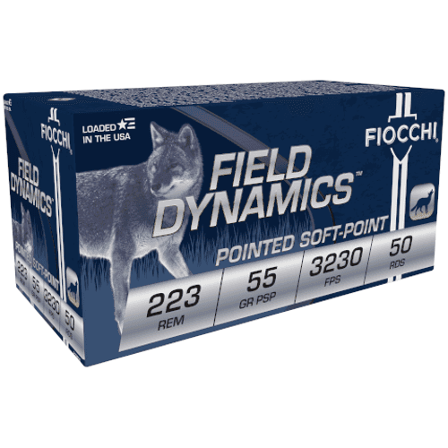 Fiocchi .223 55Gr Pointed Soft Point 50rd Box Fiocchi .223 55Gr Pointed Soft Point 50rd Box