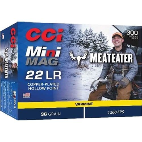 CCI 22LR - HP - Mini Mag Meateater 36gr - 300rds CCI 22LR - HP - Mini Mag Meateater 36gr - 300rds