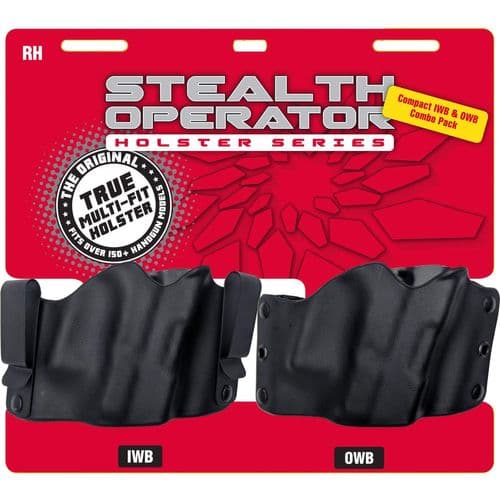Phalanx Defense Systems H60225C Stealth Operator Holster Compact Model IWB/OWB Holster Combo Pack Phalanx Defense Systems H60225C Stealth Operator Holster Compact Model IWB/OWB Holster Combo Pack