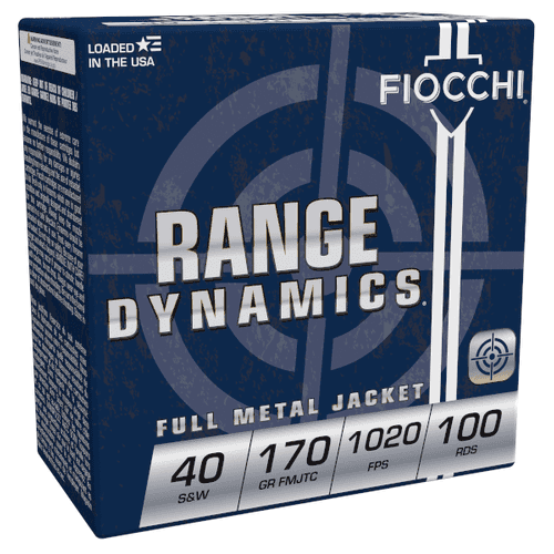 Fiocchi 40ARD100 Range Dynamics 40 S&W 170 gr Full Metal Jacket Truncated Cone 100 Per Box Fiocchi 40ARD100 Range Dynamics 40 S&W 170 gr Full Metal Jacket Truncated Cone 100 Per Box
