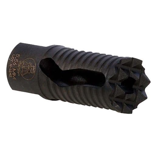 Troy Industries SBRAMED05BT00 Medieval 223 Rem,5.56x45mm NATO Flash Suppressor 1/2-28 tpi Black Steel Troy Industries SBRAMED05BT00 Medieval 223 Rem,5.56x45mm NATO Flash Suppressor 1/2-28 tpi Black Steel