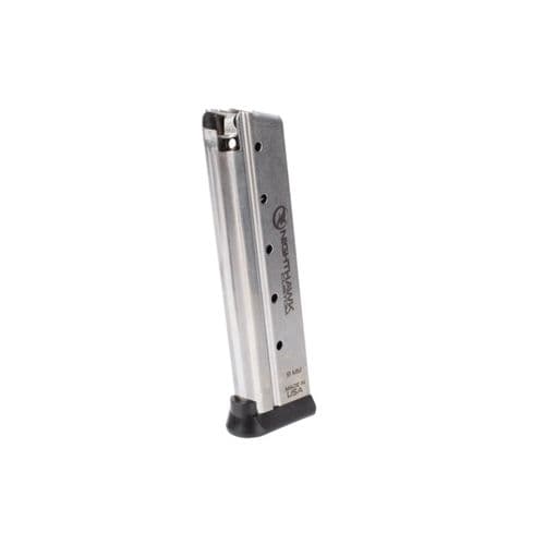 Nighthawk Custom MG0039 9mm Govt. Rounded 10rd SS w/ Base Pad Nighthawk Custom MG0039 9mm Govt. Rounded 10rd SS w/ Base Pad