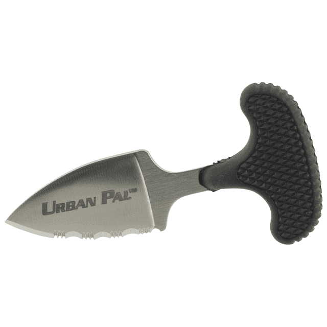 Cold Steel 43LS Urban Pal 1.50" Fixed Serrated Spear Point Japanese AUS-8A SS Blade/Black Synthetic Rubber Handle Cold Steel 43LS Urban Pal 1.50" Fixed Serrated Spear Point Japanese AUS-8A SS Blade/Black Synthetic Rubber Handle