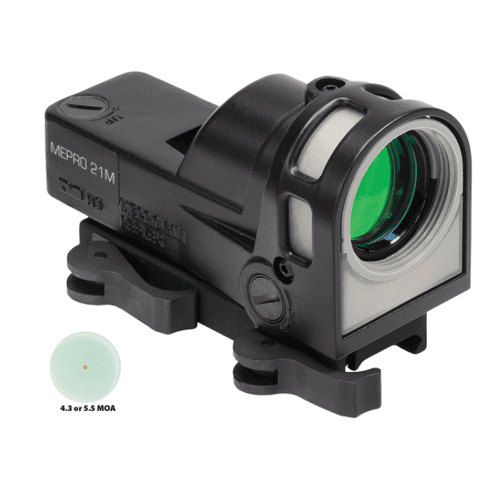 Mepro M21 Self-Illuminated Reflex Sight 5.5 MOA Dot Picatinny Mepro M21 Self-Illuminated Reflex Sight 5.5 MOA Dot Picatinny