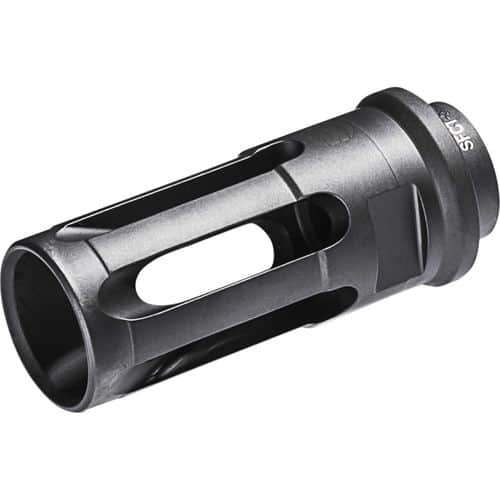 SureFire Closed-Tine Flash Hider Black DLC Stainless Steel with 1/2"-28 tpi Threads & 2.30" OAL for 5.56x45mm NATO AR-15 SureFire Closed-Tine Flash Hider Black DLC Stainless Steel with 1/2"-28 tpi Threads & 2.30" OAL for 5.56x45mm NATO AR-15