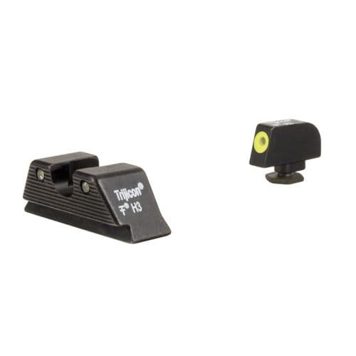 Trijicon HD XR Night Sight Set Fits Glock MOS 17/19/26/22/23/27 Tritium Yellow - GL614-C-601091 Trijicon HD XR Night Sight Set Fits Glock MOS 17/19/26/22/23/27 Tritium Yellow - GL614-C-601091