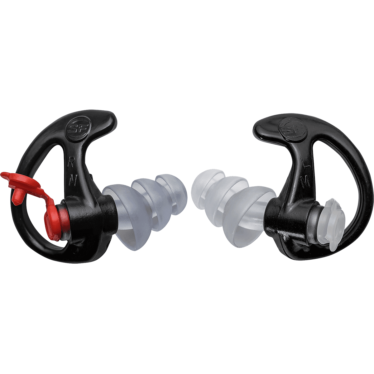 SureFire EP4BKMPR EP4 Sonic Defenders Plus Polymer 24 dB Flanged Black Medium Adult 1 Pair SureFire EP4BKMPR EP4 Sonic Defenders Plus Polymer 24 dB Flanged Black Medium Adult 1 Pair