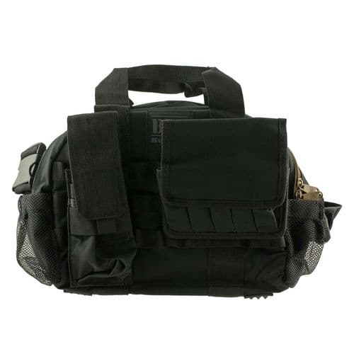 Bulldog BDT940B BDT Tactical Range Bag with Black Finish, Colorized Zipper, Thick Padding, Accessory Compartment, MOLLE Double Pistol Mag Pouches & Extra Wide Carry Strap 17" L x 12" H x 6" D Interior Dimensions Bulldog BDT940B BDT Tactical Range Bag with Black Finish, Colorized Zipper, Thick Padding, Accessory Compartment, MOLLE Double Pistol Mag Pouches & Extra Wide Carry Strap 17" L x 12" H x 6" D Interior Dimensions