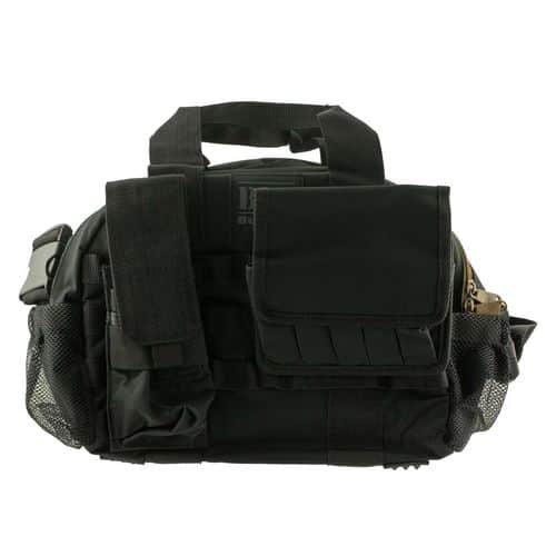 Bulldog BDT940B BDT Tactical Range Bag with Black Finish, Colorized Zipper, Thick Padding, Accessory Compartment, MOLLE Double Pistol Mag Pouches & Extra Wide Carry Strap 17" L x 12" H x 6" D Interior Dimensions Bulldog BDT940B BDT Tactical Range Bag with Black Finish, Colorized Zipper, Thick Padding, Accessory Compartment, MOLLE Double Pistol Mag Pouches & Extra Wide Carry Strap 17" L x 12" H x 6" D Interior Dimensions