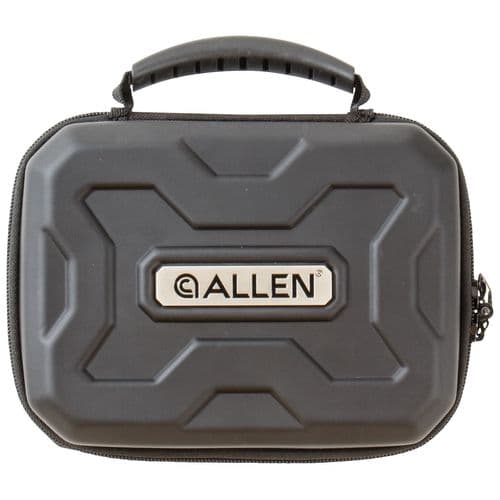 Allen 827 EXO Handgun Case Black Polymer with Molded Carry Handle, Egg Crate Foam & Lockable Zippers 7" x 5.25" Allen 827 EXO Handgun Case Black Polymer with Molded Carry Handle, Egg Crate Foam & Lockable Zippers 7" x 5.25"