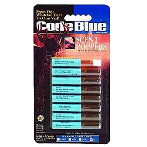 Code Blue OA1044 Scent Poppers Deer Attractant Buck Urine Code Blue OA1044 Scent Poppers Deer Attractant Buck Urine