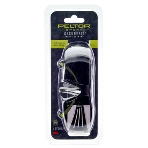 3M Peltor Sport SecureFit 400 Glasses, Gray with Anti-Fog 3M Peltor Sport SecureFit 400 Glasses, Gray with Anti-Fog