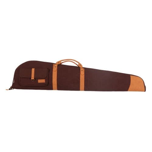Allen Heritage 53952 Muddy Creek Gun Care 52" Brown Cotton Canvas with Tan Leather Trim for Shotgun Allen Heritage 53952 Muddy Creek Gun Care 52" Brown Cotton Canvas with Tan Leather Trim for Shotgun