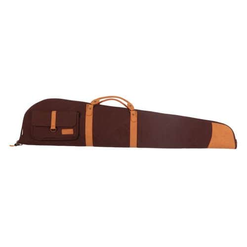 Allen Heritage 53952 Muddy Creek Gun Care 52" Brown Cotton Canvas with Tan Leather Trim for Shotgun Allen Heritage 53952 Muddy Creek Gun Care 52" Brown Cotton Canvas with Tan Leather Trim for Shotgun