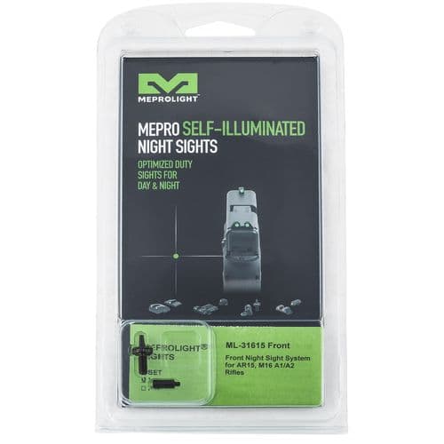 Meprolight USA 1316153101 Mepro Tru-Dot AR15/M16/M4 Sights Self-Illuminated Fixed Green Tritium Front with Black Frame for AR-15 Meprolight USA 1316153101 Mepro Tru-Dot AR15/M16/M4 Sights Self-Illuminated Fixed Green Tritium Front with Black Frame for AR-15