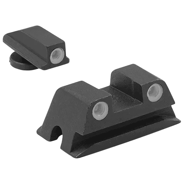 Meprolight USA 188023101 Mepro Tru-Dot Fixed Sights Self-Illuminated Green Tritium Front & Rear with Black Frame for Walther PPS, PPX Meprolight USA 188023101 Mepro Tru-Dot Fixed Sights Self-Illuminated Green Tritium Front & Rear with Black Frame for Walther PPS, PPX
