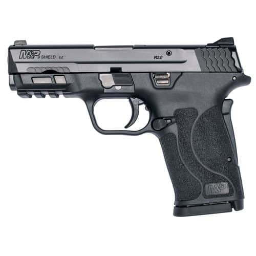 Smith & Wesson 12437 M&P Shield EZ M2.0 9mm Luger 3.68" 8+1 Black Polymer Frame & Grip Black Armornite Stainless Steel Slide (No Manual Safety) Smith & Wesson 12437 M&P Shield EZ M2.0 9mm Luger 3.68" 8+1 Black Polymer Frame & Grip Black Armornite Stainless Steel Slide (No Manual Safety)