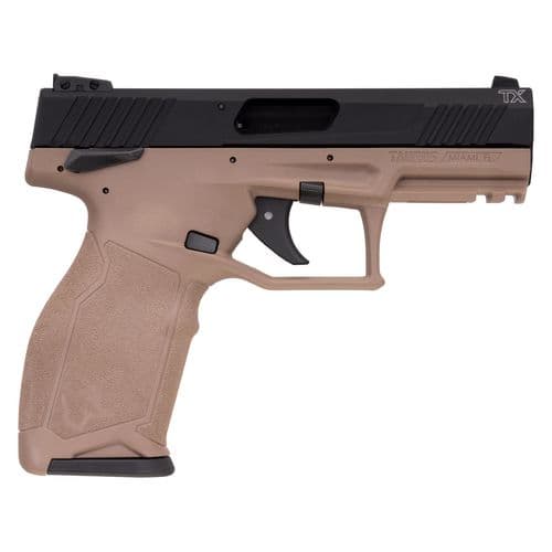 Taurus 1-TX22141F-10 TX22 22 LR 4.10" TB 10+1 Flat Dark Earth Frame w/Rail Black Anodized Aluminum Slide Flat Dark Earth Polymer Grip Taurus 1-TX22141F-10 TX22 22 LR 4.10" TB 10+1 Flat Dark Earth Frame w/Rail Black Anodized Aluminum Slide Flat Dark Earth Polymer Grip