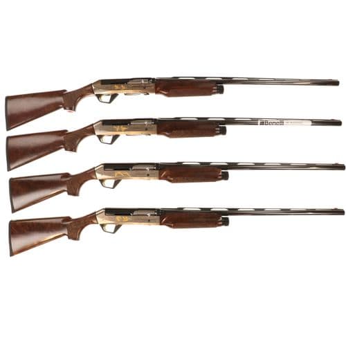 Benelli Super Black Eagle II 25th Anniversary Flyway 12 Gauge 28" Semi Auto Shotguns Complete Set of 4 Benelli Super Black Eagle II 25th Anniversary Flyway 12 Gauge 28" Semi Auto Shotguns Complete Set of 4