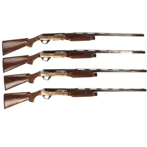 Benelli Super Black Eagle II 25th Anniversary Flyway 12 Gauge 28" Semi Auto Shotguns Complete Set of 4 Benelli Super Black Eagle II 25th Anniversary Flyway 12 Gauge 28" Semi Auto Shotguns Complete Set of 4