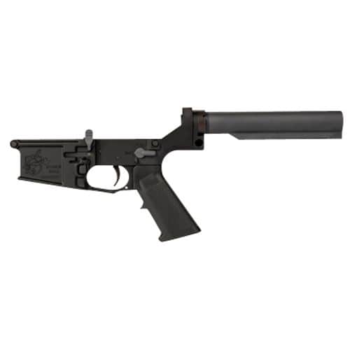 Knights Armament 116858 Lower Receiver Assembly Kit Black, Black Buffer Tube & Pistol Grip for SR-25 Knights Armament 116858 Lower Receiver Assembly Kit Black, Black Buffer Tube & Pistol Grip for SR-25