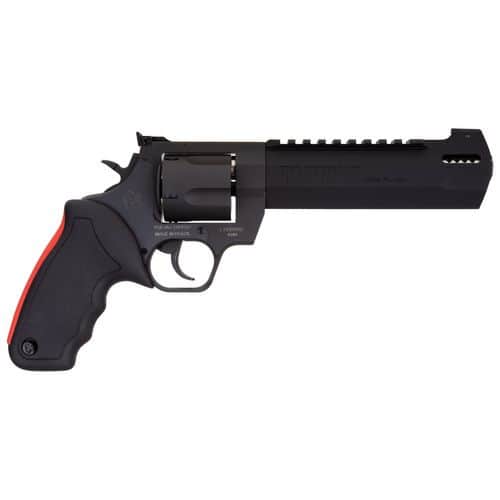 Taurus 2-454061RH Raging Hunter 454 Casull 5rd 6.75" Matte Black Oxide Steel Black Rubber with Integrated Red Cushion Insert Grip Taurus 2-454061RH Raging Hunter 454 Casull 5rd 6.75" Matte Black Oxide Steel Black Rubber with Integrated Red Cushion Insert Grip