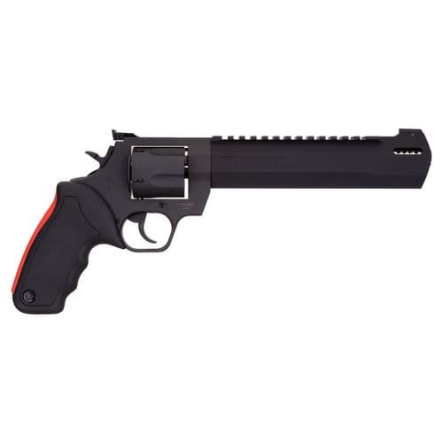 Taurus 2-454081RH Raging Hunter 454 Casull 5rd 8.37" Matte Black Oxide Steel Black Rubber with Integrated Red Cushion Insert Grip Taurus 2-454081RH Raging Hunter 454 Casull 5rd 8.37" Matte Black Oxide Steel Black Rubber with Integrated Red Cushion Insert Grip