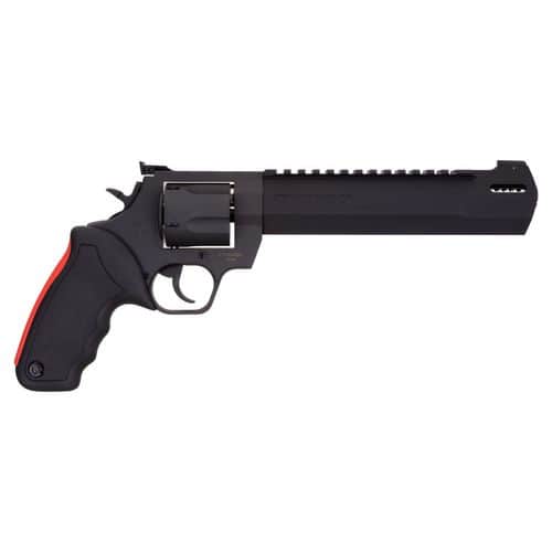Taurus 2-454081RH Raging Hunter 454 Casull 5rd 8.37" Matte Black Oxide Steel Black Rubber with Integrated Red Cushion Insert Grip Taurus 2-454081RH Raging Hunter 454 Casull 5rd 8.37" Matte Black Oxide Steel Black Rubber with Integrated Red Cushion Insert Grip