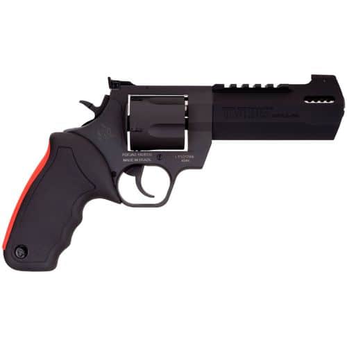 Taurus 2-454051RH Raging Hunter 454 Casull 5rd 5.12" Matte Black Oxide Steel Black Rubber with Integrated Red Cushion Insert Grip Taurus 2-454051RH Raging Hunter 454 Casull 5rd 5.12" Matte Black Oxide Steel Black Rubber with Integrated Red Cushion Insert Grip