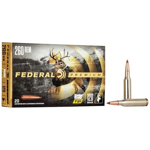 Federal 260 Rem Nosler Ballistic Tip Hunting 120Gr 20Rd Box Federal 260 Rem Nosler Ballistic Tip Hunting 120Gr 20Rd Box
