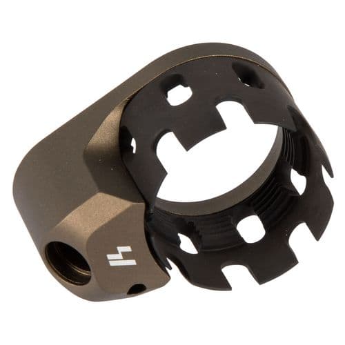 Strike ARECN&EEPFDE AR Castle Nut and Extended End Plate Flat Dark Earth Anodized Steel Strike ARECN&EEPFDE AR Castle Nut and Extended End Plate Flat Dark Earth Anodized Steel