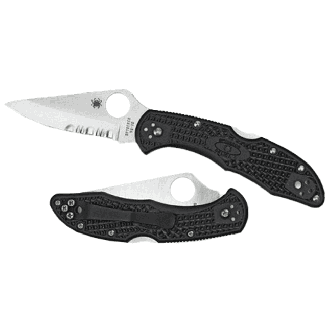 Spyderco Delica 4 Knife, 2.88" Folding Drop Point Includes Pocket Clip - C11PSBK Spyderco Delica 4 Knife, 2.88" Folding Drop Point Includes Pocket Clip - C11PSBK