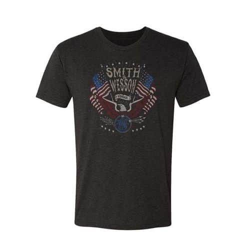 Smith and Wesson Men's Black Heather Americana T-Shirt Smith and Wesson Men's Black Heather Americana T-Shirt
