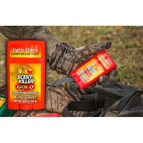 Wildlife Research 1247 Scent Killer Gold Antiperspirant & Deodorant Odor Eliminator Odorless Scent 2.25 oz Wildlife Research 1247 Scent Killer Gold Antiperspirant & Deodorant Odor Eliminator Odorless Scent 2.25 oz