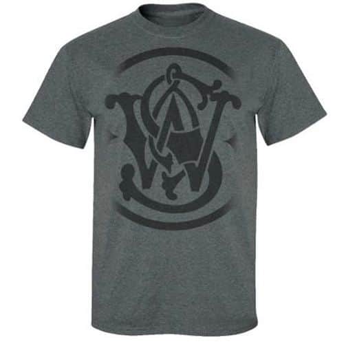 Smith and Wesson Emblem T-Shirt - Charcoal Heather Smith and Wesson Emblem T-Shirt - Charcoal Heather