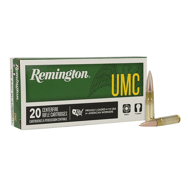 Remington Ammunition 26854 UMC Rifle Ammo 300 Blackout 150 gr Full Metal Jacket (FMJ) 20 Bx/ 10 Cs Remington Ammunition 26854 UMC Rifle Ammo 300 Blackout 150 gr Full Metal Jacket (FMJ) 20 Bx/ 10 Cs