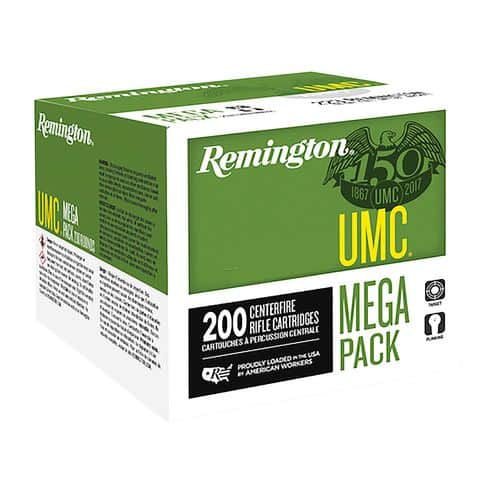 Remington Ammunition 20107 UMC Bulk Pack 300 Blackout 150 gr Full Metal Jacket (FMJ) 200 Bx/ 1 Cs Remington Ammunition 20107 UMC Bulk Pack 300 Blackout 150 gr Full Metal Jacket (FMJ) 200 Bx/ 1 Cs