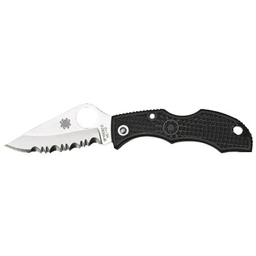 Spyderco LBKS3 Ladybug 3 1.94" Folding Modified Clip Point Serrated VG-10 Stainless Steel Blade/FRN Black Handle Spyderco LBKS3 Ladybug 3 1.94" Folding Modified Clip Point Serrated VG-10 Stainless Steel Blade/FRN Black Handle