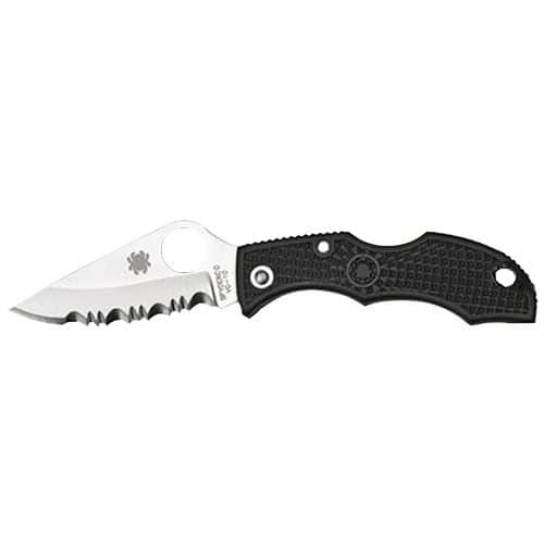 Spyderco LBKS3 Ladybug 3 1.94" Folding Modified Clip Point Serrated VG-10 Stainless Steel Blade/FRN Black Handle Spyderco LBKS3 Ladybug 3 1.94" Folding Modified Clip Point Serrated VG-10 Stainless Steel Blade/FRN Black Handle