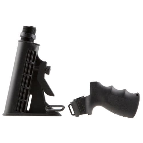 Aim Sports APGSM500 Mossberg Shotgun Stock 6 Position w/Pistol Grip Black Synthetic for Mossberg 500 Aim Sports APGSM500 Mossberg Shotgun Stock 6 Position w/Pistol Grip Black Synthetic for Mossberg 500
