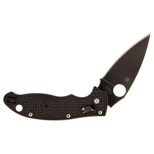 Spyderco C101PBBK2 Manix 2 Lightweight 3.37" Folding Drop Point Plain Black DLC CTS BD1N SS Blade/FRCP Black Handle Spyderco C101PBBK2 Manix 2 Lightweight 3.37" Folding Drop Point Plain Black DLC CTS BD1N SS Blade/FRCP Black Handle