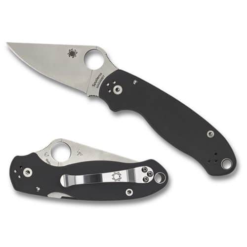 Spyderco C223GP Para 3 2.95" Folding Clip Point Plain CPM S45VN SS/Blade G10 Black Handle Spyderco C223GP Para 3 2.95" Folding Clip Point Plain CPM S45VN SS/Blade G10 Black Handle