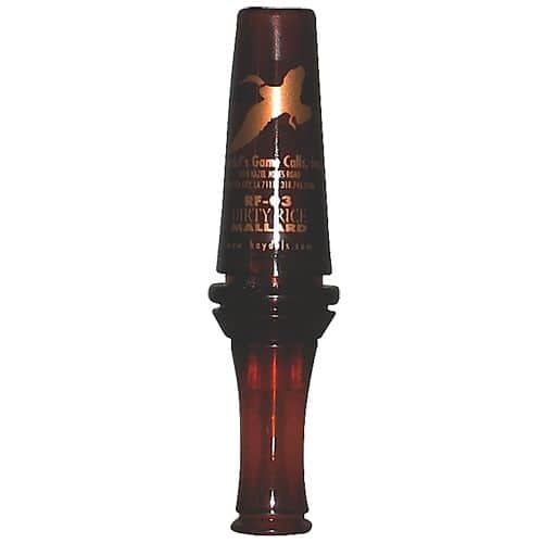 Haydel's Game Calls RF03 Dirty Rice Mallard Duck Species Double Reed Open Call Brown Plastic Haydel's Game Calls RF03 Dirty Rice Mallard Duck Species Double Reed Open Call Brown Plastic