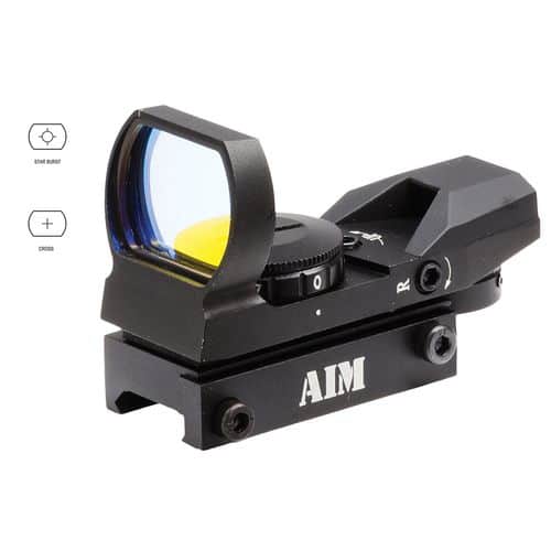 Aim Sports RT401 Reflex Classic Edition 1x34mm Red Illuminated Multi-Reticle Matte Black Aim Sports RT401 Reflex Classic Edition 1x34mm Red Illuminated Multi-Reticle Matte Black