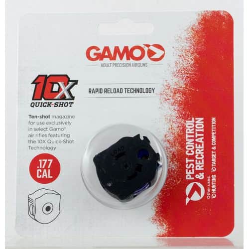Gamo 621258754 10X Quick-Shot .177 Pellet Magazine Polymer Gamo 621258754 10X Quick-Shot .177 Pellet Magazine Polymer