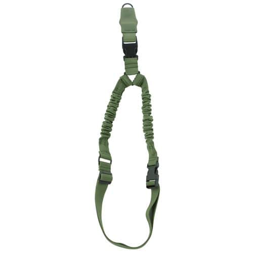 Aim Sports AOPS01G One Point Bungee Sling 1.25" W x 26" L Green Elastic Webbing Rifle Aim Sports AOPS01G One Point Bungee Sling 1.25" W x 26" L Green Elastic Webbing Rifle