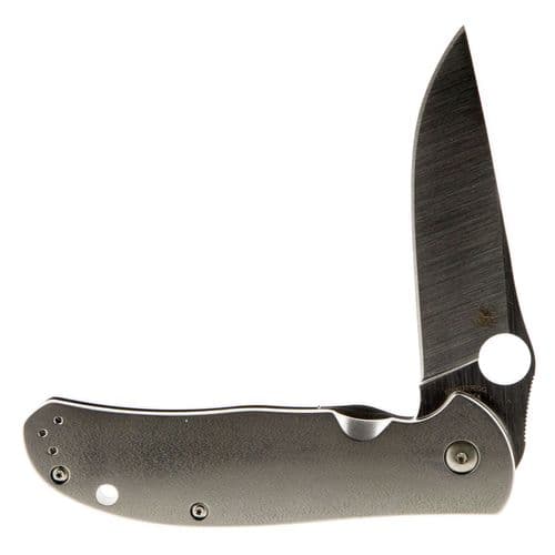 Spyderco C214TIP Advocate 3.49" Folding Clip Point Plain CPM M4 Blade "Orange Peel" Textured Titanium Handle Spyderco C214TIP Advocate 3.49" Folding Clip Point Plain CPM M4 Blade "Orange Peel" Textured Titanium Handle