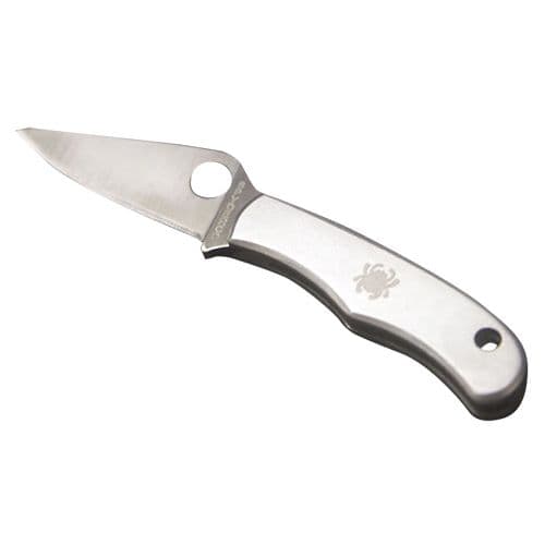 Spyderco C133P Bug 1.31" Folding Drop Point Plain 3Cr13 Stainless Steel Blade/Stainless Handle Spyderco C133P Bug 1.31" Folding Drop Point Plain 3Cr13 Stainless Steel Blade/Stainless Handle